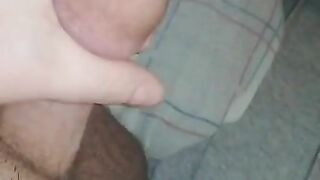 Sensually rubbing my cock