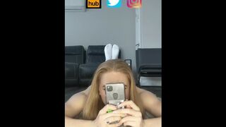 Sextok FYP Porn Trend: Bugs Bunny Challenge - Blonde Canadian White Teen Interracial Doggystyle Fuck