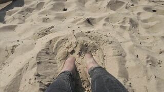 The beach is my favourite place to relax, my feet pics and small clips made into a video file