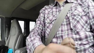 Japanese Kinky guy had enjoyed jerking off on the highway