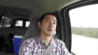 Japanese Kinky guy had enjoyed jerking off on the highway