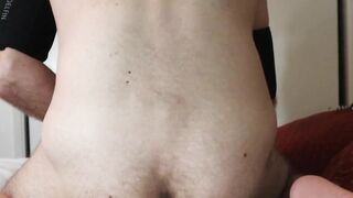 BWC Hairy Asshole Show Shaking Booty and Dildo Play