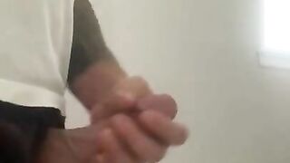 Solo cum blast from big vein dick