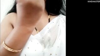 White saree me pushpa Aunty sex chat krte huye