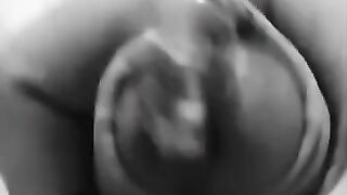 Pulsating Pierced Cock Solo Cumshot