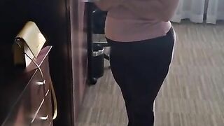 Naughty hotel manager gets caught and fucked (Full video on OnlyFans)