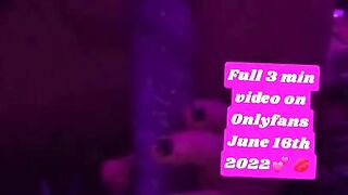 Watch this free clip of my sucking off my new lavender crystal dildo ????