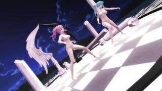 【MMD】Mr Kanon - Checkmate (Comparison of boobs)【R-18】