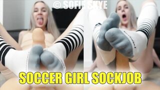 Soccer Girl Sockjob Sofie Skye Sock Fetish Soccer Socks Kink FREE EXTENDED TEASER Foot Job Smell