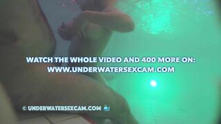 Voyeur underwater hidden pool cam shows arab girl playing with her big natural tits while masturbating with jet stream!