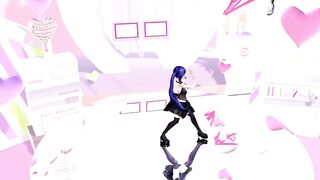 No me importa, Kagura Suzu - VTuber mmd Undress blue hair color edit smixix