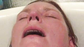 Mistress Wriggler having the most insane orgasm in the bath