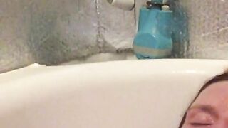 Mistress Wriggler having the most insane orgasm in the bath