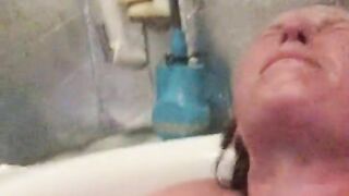 Mistress Wriggler having the most insane orgasm in the bath