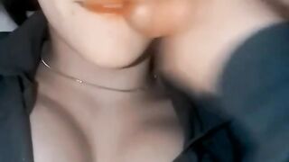 Cum on Girlfriend Face with Instagram Filter!