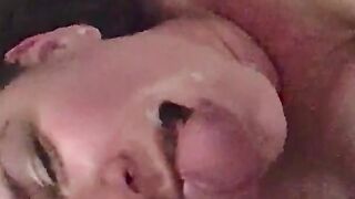 Cheating Wife from Maine getting a Nasty Cum Facial