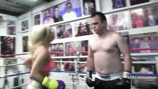 Blonde Bombshell Mixed Boxing