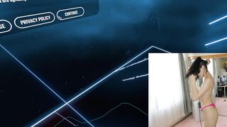 Hairy Twitch Gamer Girl Playing VR Wearing a Buttplug