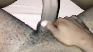 Cumshot- creamy black pussy get fuck and filled with sperm