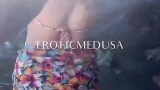 Erotic Medusa Strips and skinny dips at the Beach