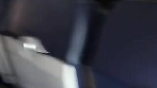 Airplane SLUT!! Public masturbation