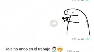 Le Digo a mi mejor amiga que estoy caliente y me manda video ????/Conversación WhatsApp