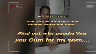 Watch me shampoo my hair in bathtub while talking dirty to you with hairjob JOI about CUMditioner shampoo & more - Lelu Love