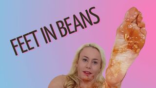 Sexy feet in beans milf foot goddess toe soles michellexm