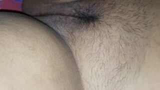 Indian Stepmom beautiful hairy pussy.