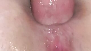 Please Cum in my Ass!!!  Extreme Close up Anal  -Amateur Homemade-