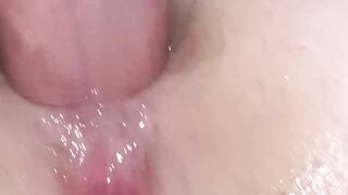 Please Cum in my Ass!!!  Extreme Close up Anal  -Amateur Homemade-