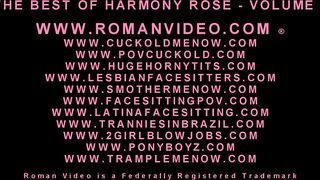 Harmony Rose compilation of hot wife sex cuckolding her sissy husband making him eat creampies and strapon sex sissy play