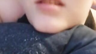 Daddy fucks me from behind in the living room during babys naptime