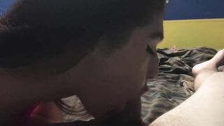 Teen sloppy blowjob