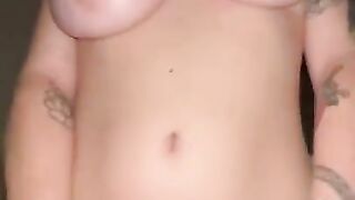 Bouncing pregnant tits