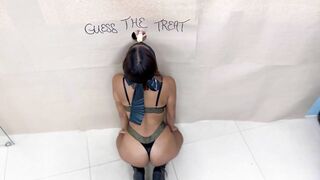 Home-made glory hole, I guess the treat till I get my dick and get fucked