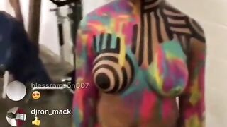 Instagram live nipple slip