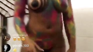 Instagram live nipple slip