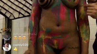 Instagram live nipple slip