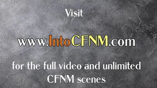 CFNM femdoms suck bondage dude in group