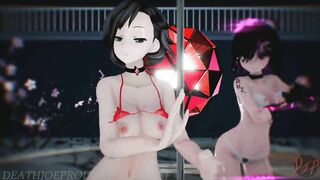 MMD R18 Mitsu And Kaat - Good Night Kiss 1100