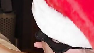 Santa's Sexy, Sloppy Blowjob Ends With Cum In My Mouth