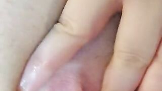 Solo playing with wet pussy