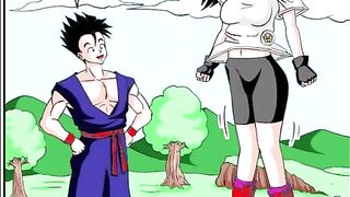 Dragon Ball Z - Videl and Gohan fucking in Videl's Temptation (Porn Parody) (Hard Sex) (Hentai)