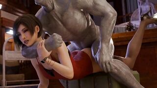 Ada Wong Gets Dicked Down Hard From Mr X In The Police Station Resident Evil 2 Remake