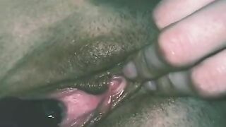 Girlfriend fucking herself with her fingers squirting