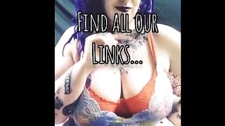 BBW Big Tits, pierced nipples, Titwank