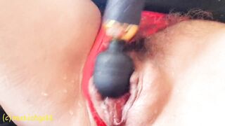 sexy NS squirt in red thong with big tits for my fans