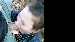 Amazing Balls Deep Sloppy Deepthroat In Public Park TEASER | SimonSaysThroat