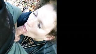 Amazing Balls Deep Sloppy Deepthroat In Public Park TEASER | SimonSaysThroat